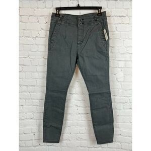 PILCRO ANTHROPOLOGIE High-Rise Darted Skinny Jeans stretch gray size 26